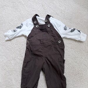 Jordan Baby Brown Overalls